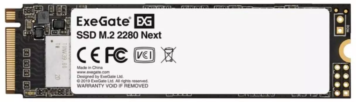 Накопитель SSD M.2 2280 Exegate Next KC2000TP240 EX282315RUS 240GB, 1400/850MB/s, TBW 80, MTBF 2M