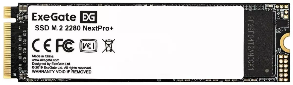 Накопитель SSD M.2 2280 Exegate NextPro+ KC2000TP256 EX282321RUS 256GB, 1500/900MB/s, TBW 80, MTBF 2M