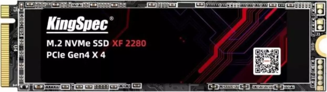 Накопитель SSD M.2 2280 KINGSPEC XF-2TB 2TB NVMe PCIe Gen4 x4 4800/4500MB/s