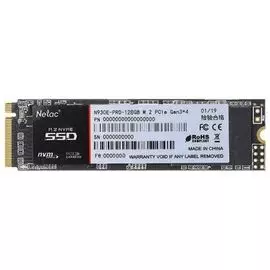 Накопитель SSD M.2 2280 Netac NT01N930E-128G-E4X N930E Pro 128GB PCIe Gen3*4 NVMe 3D TLC 2130/1720MB/s
