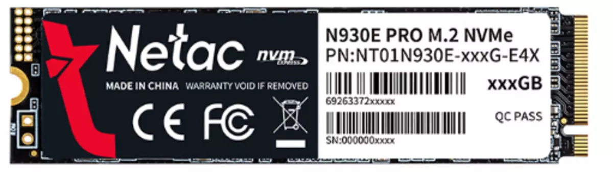 Накопитель SSD M.2 2280 Netac NT01N930E-512G-E4X-N N930E Pro 512GB PCIe 3 x4 NVMe 3D NAND 2080/1700MB/s IOPS 200K/200K MTBF 1.5M 300 TBW BULK