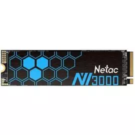 Накопитель SSD M.2 2280 Netac NT01NV3000-1T0-E4X NV3000 1TB PCI-E Gen3 x4 3D QLC 3000/21000MB/s IOPS 20K/19K MTBF 2M
