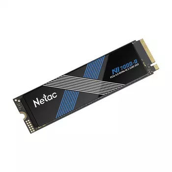Накопитель SSD M.2 2280 Netac NT01NV7000Q-2T0-E4X NV7000Q 2TB PCI-E 4.0 x4 NVMe 1.4 3D NAND 7100/6200MB/s TBW 1280 MTBF 2M 22х80mm heatspreader Retail