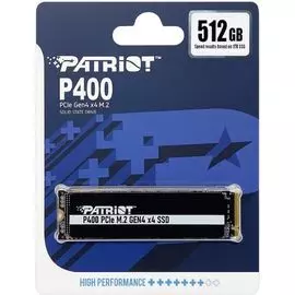 Накопитель SSD M.2 2280 Patriot Memory P400P512GM28H P400 512GB PCIe Gen4 x 4 NVMe 1.3 5000/3300MB/s IOPS 550K/450K heatshield
