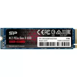 Накопитель SSD M.2 2280 Silicon Power SP01KGBP34UD7005 UD70 1TB PCIe Gen 3x4 QLC 3400/3000MB/s MTBF 1.8M