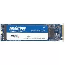 Накопитель SSD M.2 2280 SmartBuy SBSSD-128GT-PH13T-M2P4 Stream E13T 128GB PCIe3x4 NVMe TLC 1700/1550MB/s IOPS 300K MTBF 1.6M
