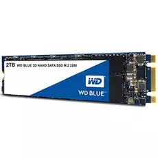 Накопитель SSD M.2 2280 Western Digital WDS200T2B0B WD Blue 2TB TLC 3D NAND Marvell SATA 6Gb/s 560/530MB/s 95K/84K IOPS RTL