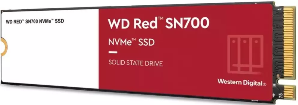 Накопитель SSD M.2 2280 Western Digital WDS400T1R0C WD Red SN700 4TB PCIe Gen3 x 4 3400/3100MB/s IOPS 550K/520K MTTF 1.75M