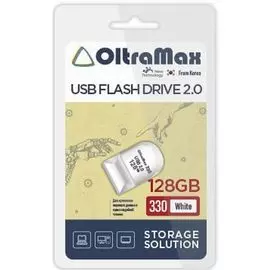 Накопитель USB 2.0 128GB OltraMax OM-128GB-330-White 330, белый