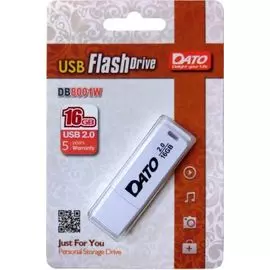 Накопитель USB 2.0 16GB Dato DB8001W-16G белый