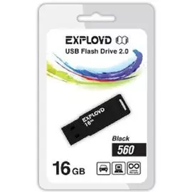 Накопитель USB 2.0 16GB Exployd 560 чёрный