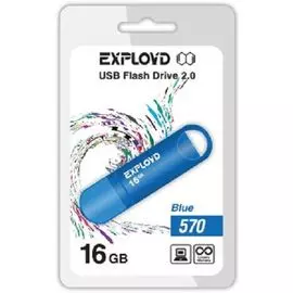 Накопитель USB 2.0 16GB Exployd 570 синий