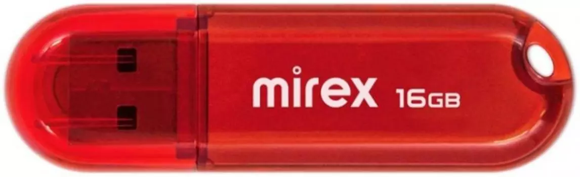 Накопитель USB 2.0 16GB Mirex Candy красный