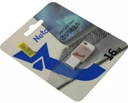 Накопитель USB 2.0 16GB Netac UA31 розовая