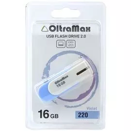 Накопитель USB 2.0 16GB OltraMax OM-16GB-220-Violet 220, фиолетовый