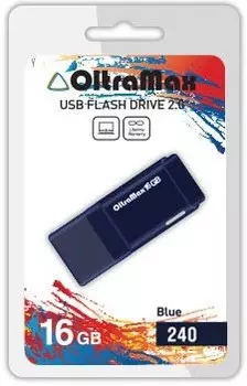 Накопитель USB 2.0 16GB OltraMax OM-16GB-240-Blue 240 синий