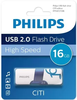 Накопитель USB 2.0 16GB Philips FM16FD130B/97 CITI