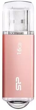 Накопитель USB 2.0 16GB Silicon Power SP016GBUF2M01V1PB6 Ultima II розовое золото