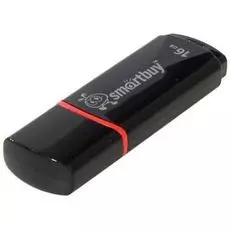 Накопитель USB 2.0 16GB SmartBuy SB16GBCRW-K Crown черный