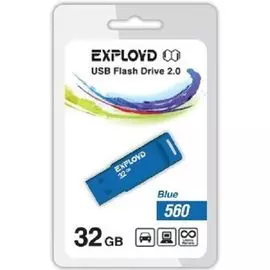 Накопитель USB 2.0 32GB Exployd 560 синий