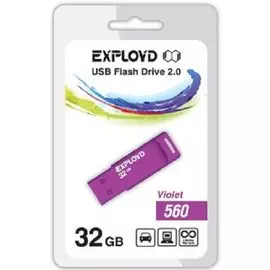 Накопитель USB 2.0 32GB Exployd 560 фиолетовый