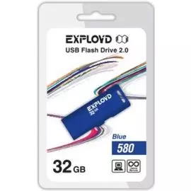 Накопитель USB 2.0 32GB Exployd EX-32GB-580-Blue 580, синий