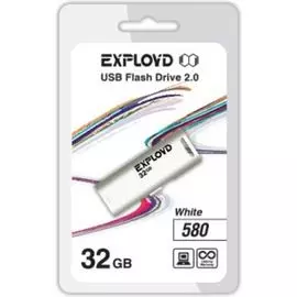 Накопитель USB 2.0 32GB Exployd EX-32GB-580-White 580, белый