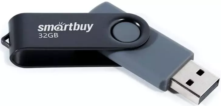 Накопитель USB 2.0 32GB SmartBuy SB032GB2TWK Twist чёрный