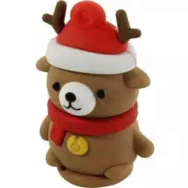 Накопитель USB 2.0 32GB SmartBuy SB32GBCaribouW Wild series Медведь касабланка