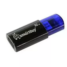 Накопитель USB 2.0 32GB SmartBuy SB32GBCL-B Click синий/черный