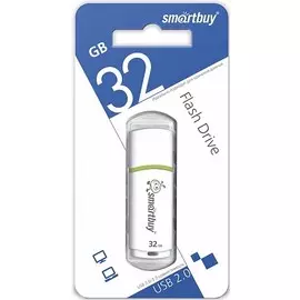 Накопитель USB 2.0 32GB SmartBuy SB32GBCRW-W_C