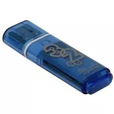 Накопитель USB 2.0 32GB SmartBuy SB32GBGS-B Glossy голубой