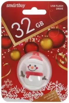 Накопитель USB 2.0 32GB SmartBuy SB32GBSnowP Wild series Снеговик Snow Paul