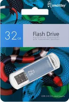 Накопитель USB 2.0 32GB SmartBuy SB32GBVCBSN Blue Snake Edition