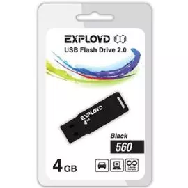 Накопитель USB 2.0 4GB Exployd 560 чёрный