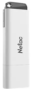Накопитель USB 2.0 4GB Netac NT03U185N-004G-20WH U185, USB2.0, с колпачком, пластиковая белая