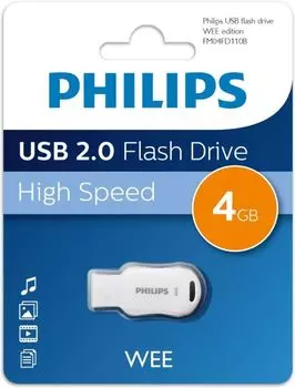Накопитель USB 2.0 4GB Philips FM04FD110B/97 WEE