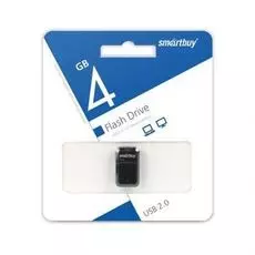 Накопитель USB 2.0 4GB SmartBuy SB4GBAK Art черный