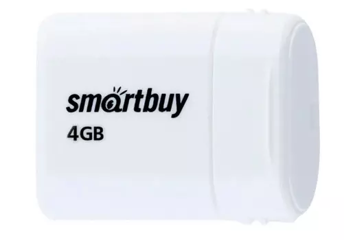 Накопитель USB 2.0 4GB SmartBuy SB4GBLara-W Lara белый