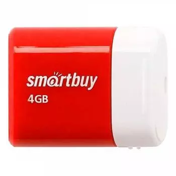 Накопитель USB 2.0 4GB SmartBuy SB4GBLara-R Lara красный