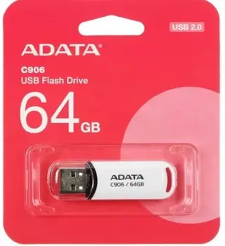 Накопитель USB 2.0 64GB ADATA C906 Белый