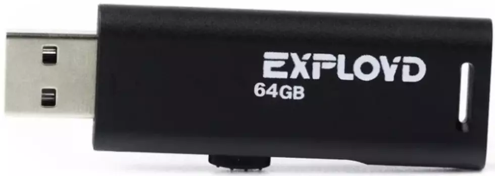 Накопитель USB 2.0 64GB Exployd EX-64GB-580-Black 580 чёрный