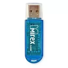 Накопитель USB 2.0 64GB Mirex ELF 13600-FMUBLE64 синий (ecopack)
