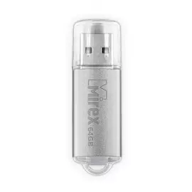 Накопитель USB 2.0 64GB Mirex UNIT 13600-FMUUSI64 серебро (ecopack)