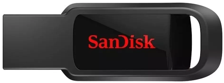 Накопитель USB 2.0 64GB SanDisk Cruzer Spark SDCZ61-064G-G35 черный/красный