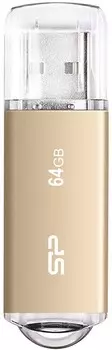 Накопитель USB 2.0 64GB Silicon Power SP064GBUF2M01V1GB6 Ultima II золотой