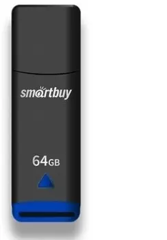 Накопитель USB 2.0 64GB SmartBuy SB064GBEK Easy чёрный