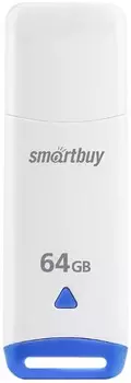 Накопитель USB 2.0 64GB SmartBuy SB064GBEW Easy белый