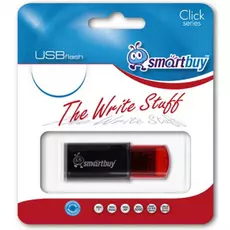 Накопитель USB 2.0 64GB SmartBuy SB64GBCL-K Click черный/красный