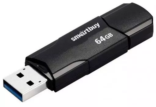Накопитель USB 2.0 64GB SmartBuy SB64GBCLU-K Clue, чёрный